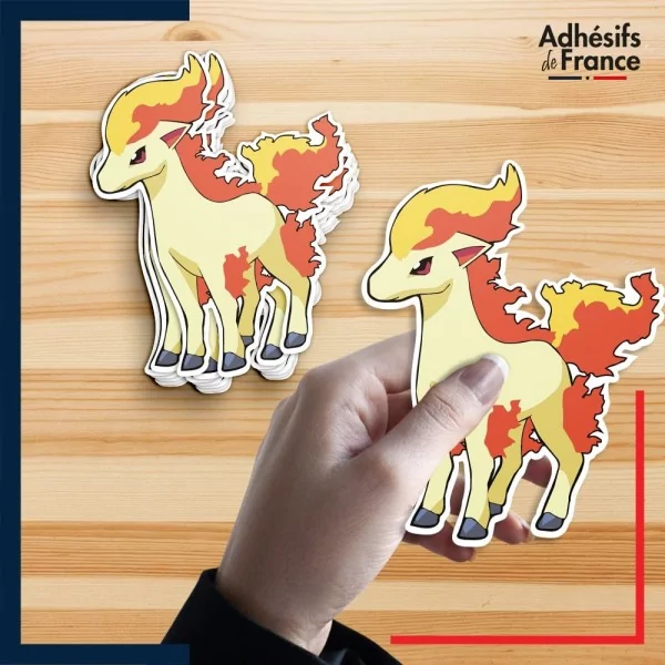 autocollant petit format Pokémon Ponyta