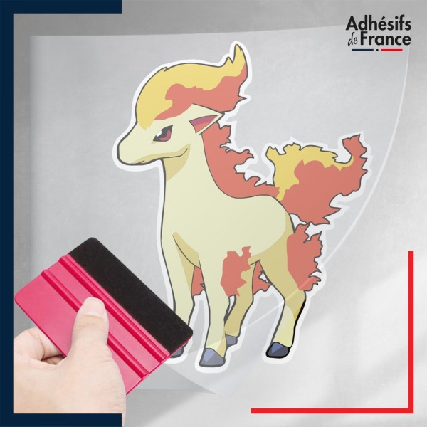 stickers sous film transfert Pokémon Ponyta