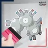 stickers sous film transfert Pokémon Magnéton
