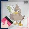 stickers sous film transfert Pokémon Canarticho