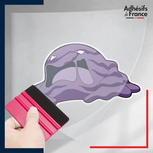 stickers sous film transfert Pokémon Grotadmorv