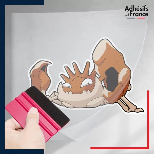 stickers sous film transfert Pokémon Krabboss