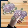 autocollant petit format Pokémon Smogogo