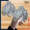 autocollant petit format Pokémon Rhinocorne