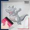 stickers sous film transfert Pokémon Rhinoféros