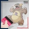 stickers sous film transfert Pokémon Kangourex