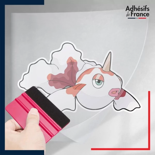 stickers sous film transfert Pokémon Poissirène