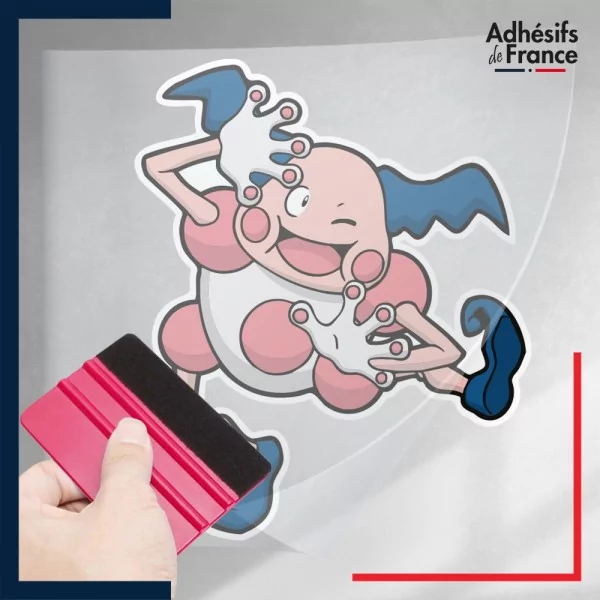 stickers sous film transfert Pokémon M. Mime