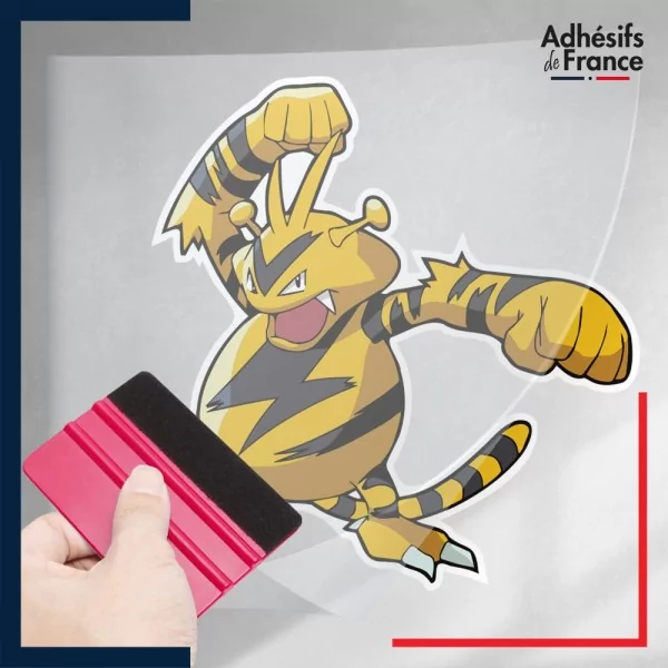 stickers sous film transfert Pokémon Elektek