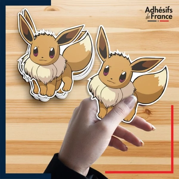 autocollant petit format Pokémon Evoli