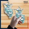 autocollant petit format Pokémon Aquali