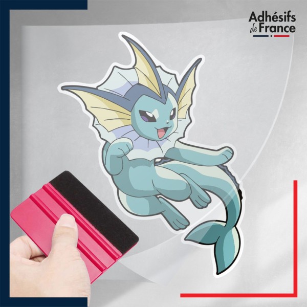 stickers sous film transfert Pokémon Aquali