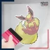 stickers sous film transfert Pokémon Pyroli