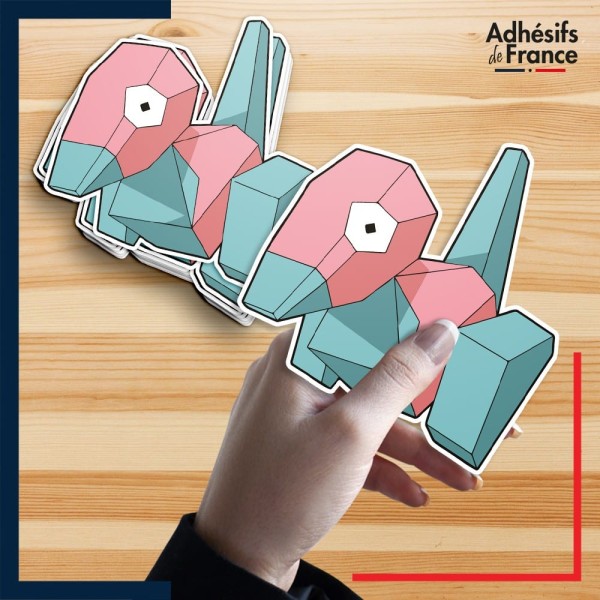 autocollant petit format Pokémon Porygon