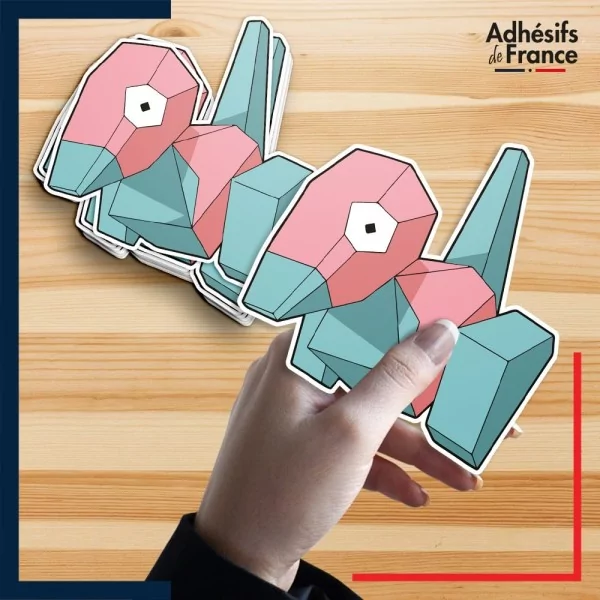 autocollant petit format Pokémon Porygon