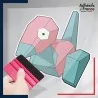 stickers sous film transfert Pokémon Porygon