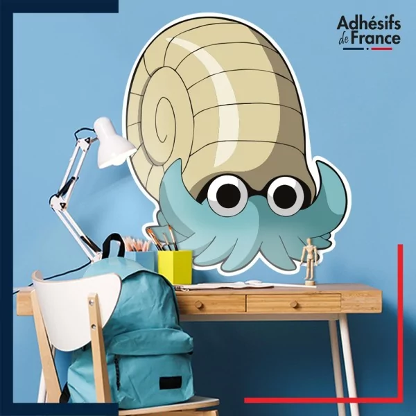 Adhésif grand format Pokémon Amonita