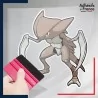 stickers sous film transfert Pokémon Kabutops