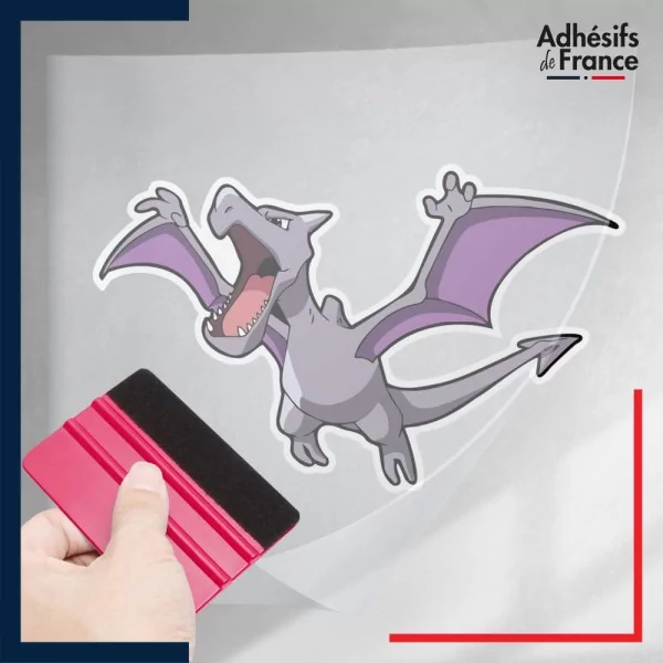 stickers sous film transfert Pokémon Ptéra