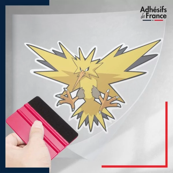 stickers sous film transfert Pokémon Electhor