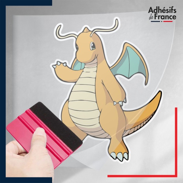 stickers sous film transfert Pokémon Dracolosse