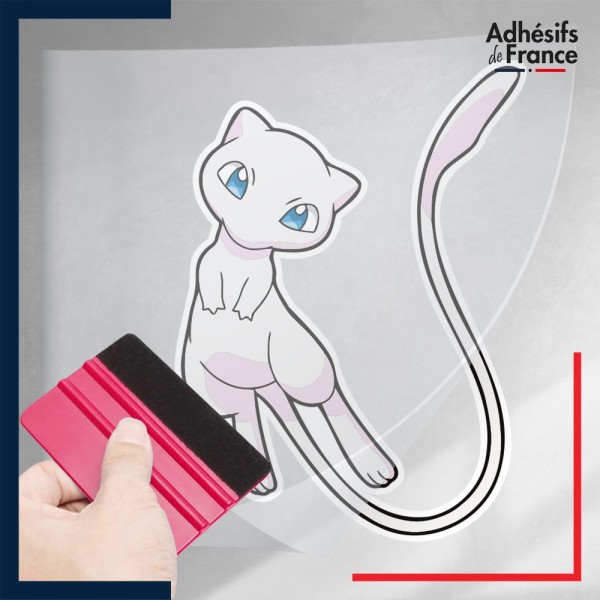stickers sous film transfert Pokémon Mew