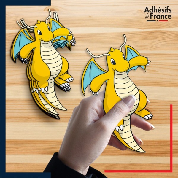 autocollant petit format Pokémon Dracolosse