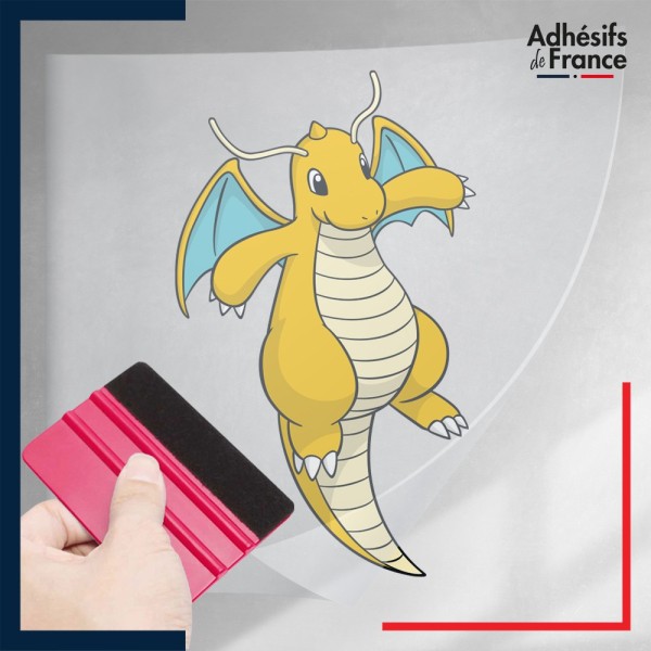 stickers sous film transfert Pokémon Dracolosse