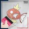 stickers sous film transfert Pokémon Magicarpe