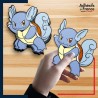 autocollant petit format Pokémon Carabaffe