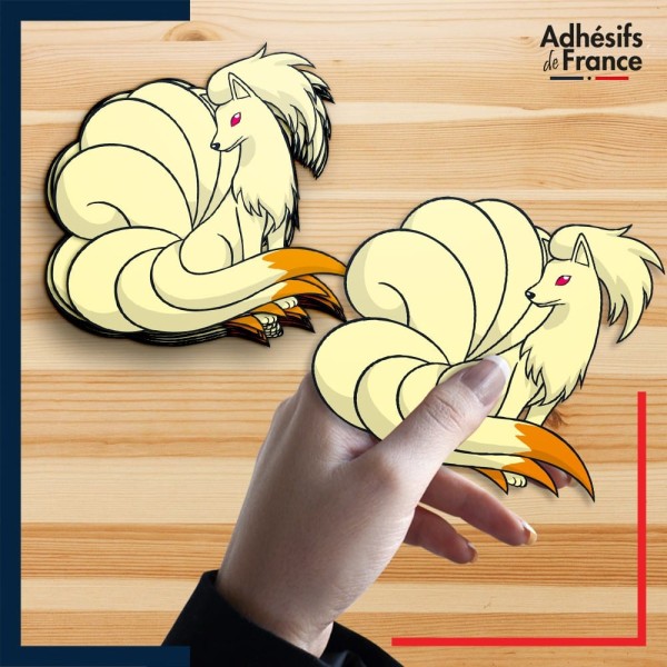 autocollant petit format Pokémon Feunard