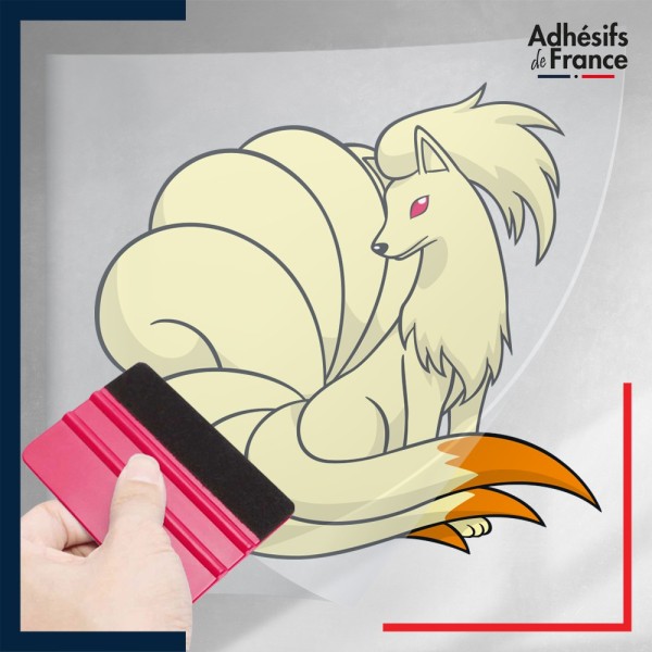 stickers sous film transfert Pokémon Feunard