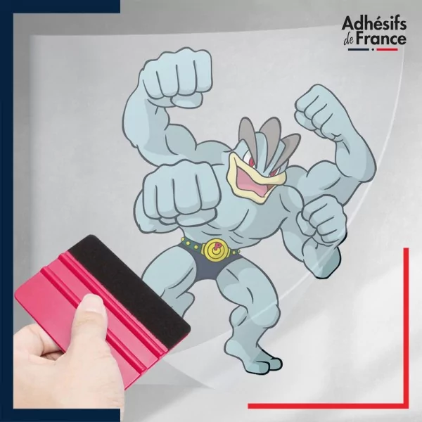 stickers sous film transfert Pokémon Mackogneur