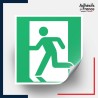 étiquettes adhésives norme iso 7010 issue de secours gauche