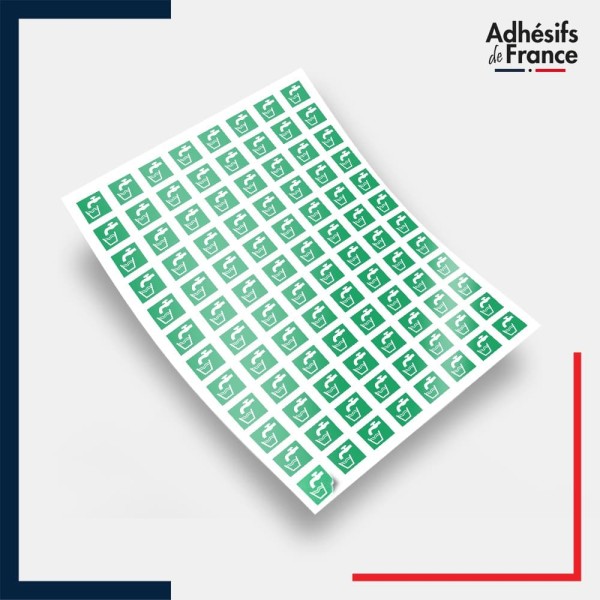 Planche de 96 pictogrammes norme iso 7010 Eau potable