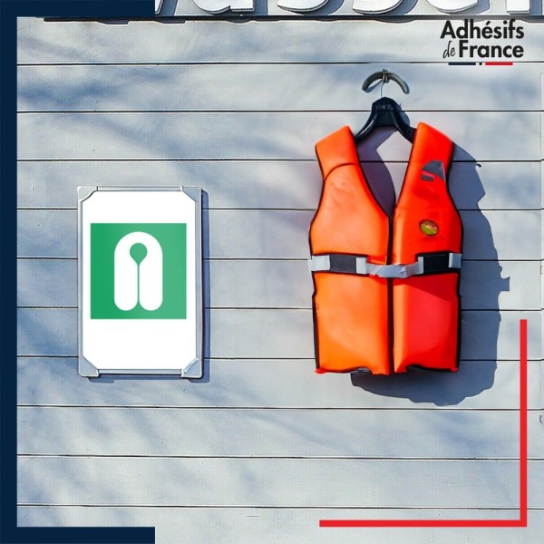 adhésif norme iso 7010 Gilet de sauvetage