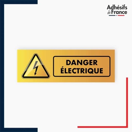 18 Stickers Danger Électrique W012 - 4,5x5cm Vinyle Autocollant