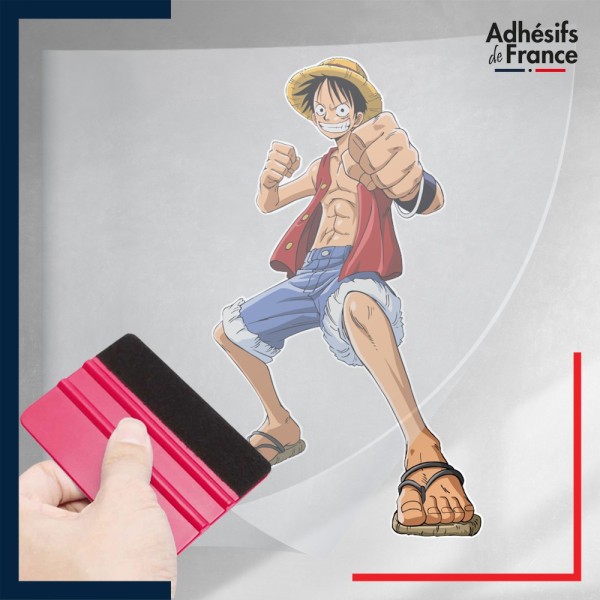 stickers sous film transfert One Piece - Monkey D. Luffy