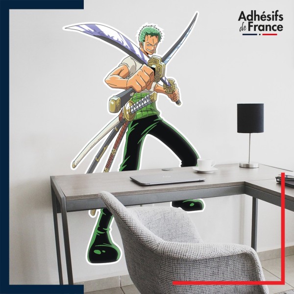 Adhésif grand format One Piece - Roronoa Zoro