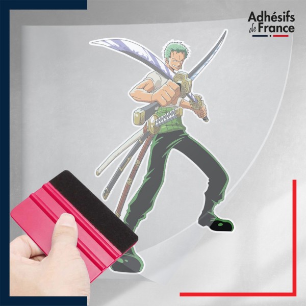 stickers sous film transfert One Piece - Roronoa Zoro