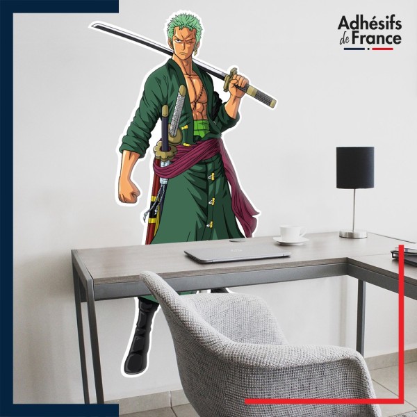 Adhésif grand format One Piece - Zoro