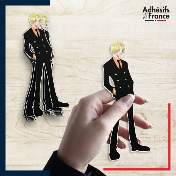 autocollant petit format One Piece - Sanji