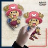 autocollant petit format One Piece - Tony Tony Chopper chapeau rose