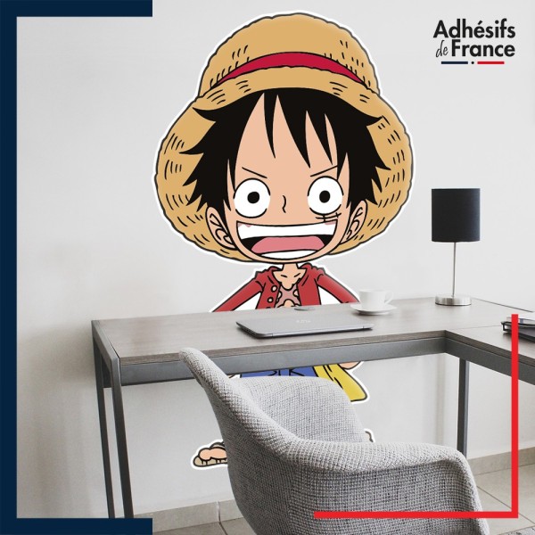 Adhésif grand format One Piece - Chibi Luffy