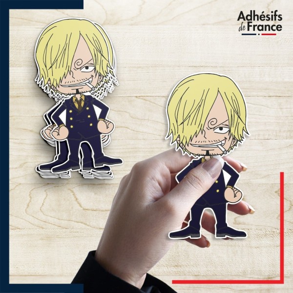 autocollant petit format One Piece - Chibi Sanji Vinsmoke