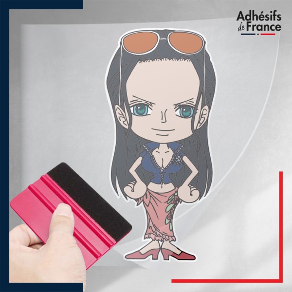 stickers sous film transfert One Piece - Chiibi Nico Robin