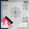 Adhésif Halloween sous film transfert Toiles d'araignées