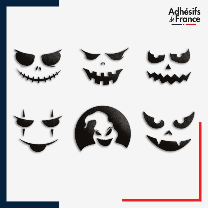 Autocollants Fantôme Halloween Pour Fenêtre – 6 Fantômes XXXL, Double Face, Réutilisables – PVC, Sans Trace