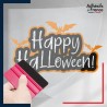 Adhésif Halloween sous film transfert Happy Halloween et chauves-souris