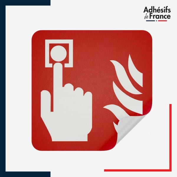 sticker autocollant Point d'alarme incendie